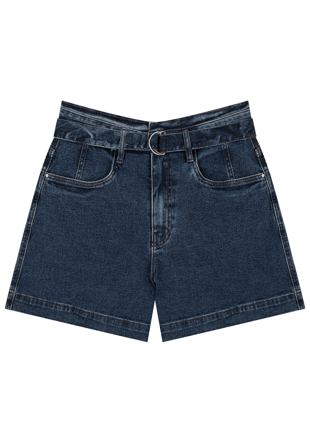 Bermuda Jeans Cintura Alta Lez A Lez Feminino 2059L