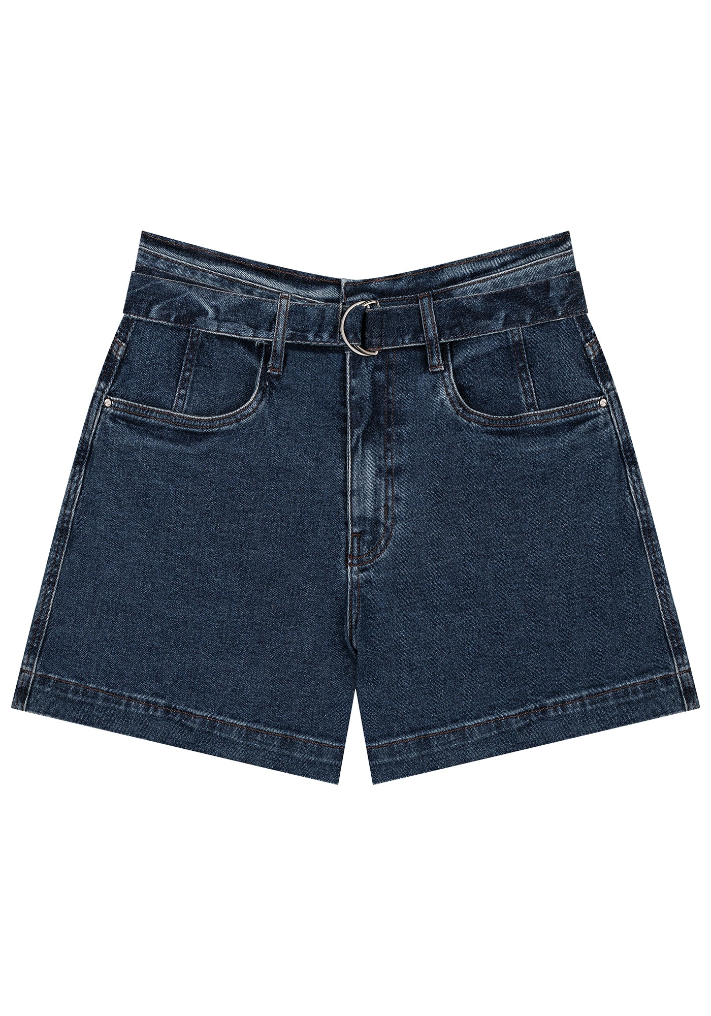 Bermuda Jeans Cintura Alta Lez A Lez Feminino 2059L