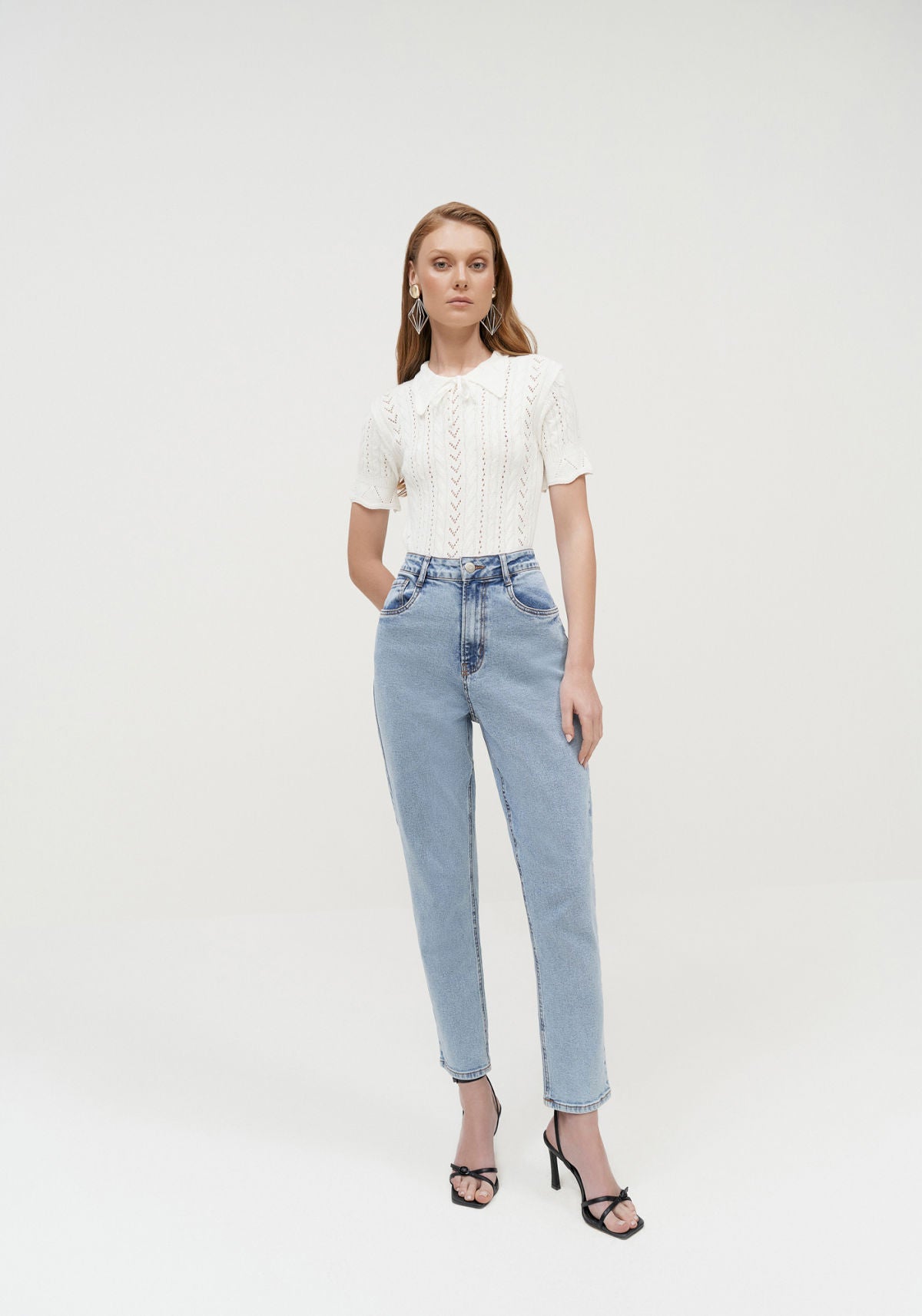 Calça Jeans Mom Comfort Cropped Lez A Lez Feminino 2697L