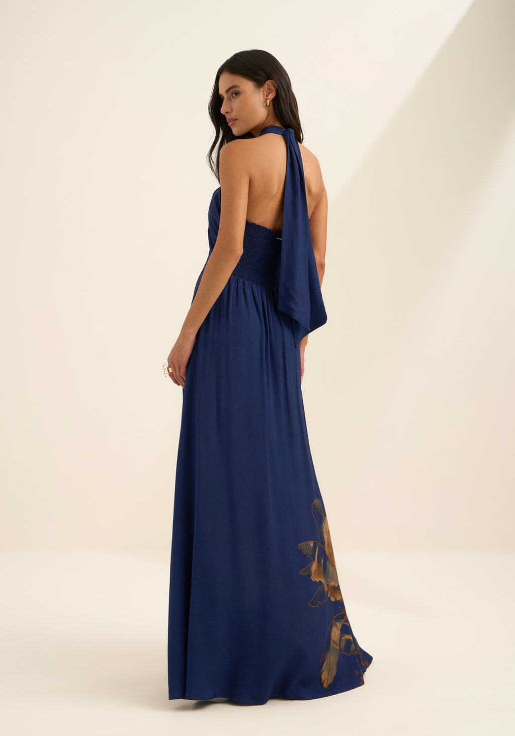 Vestido Longo Frente Única Estampado Lez A Lez Feminino 9567