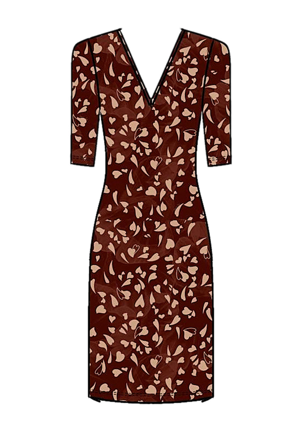 Vestido Curto Estampado Em Malha Lez A Lez Feminino 9154E