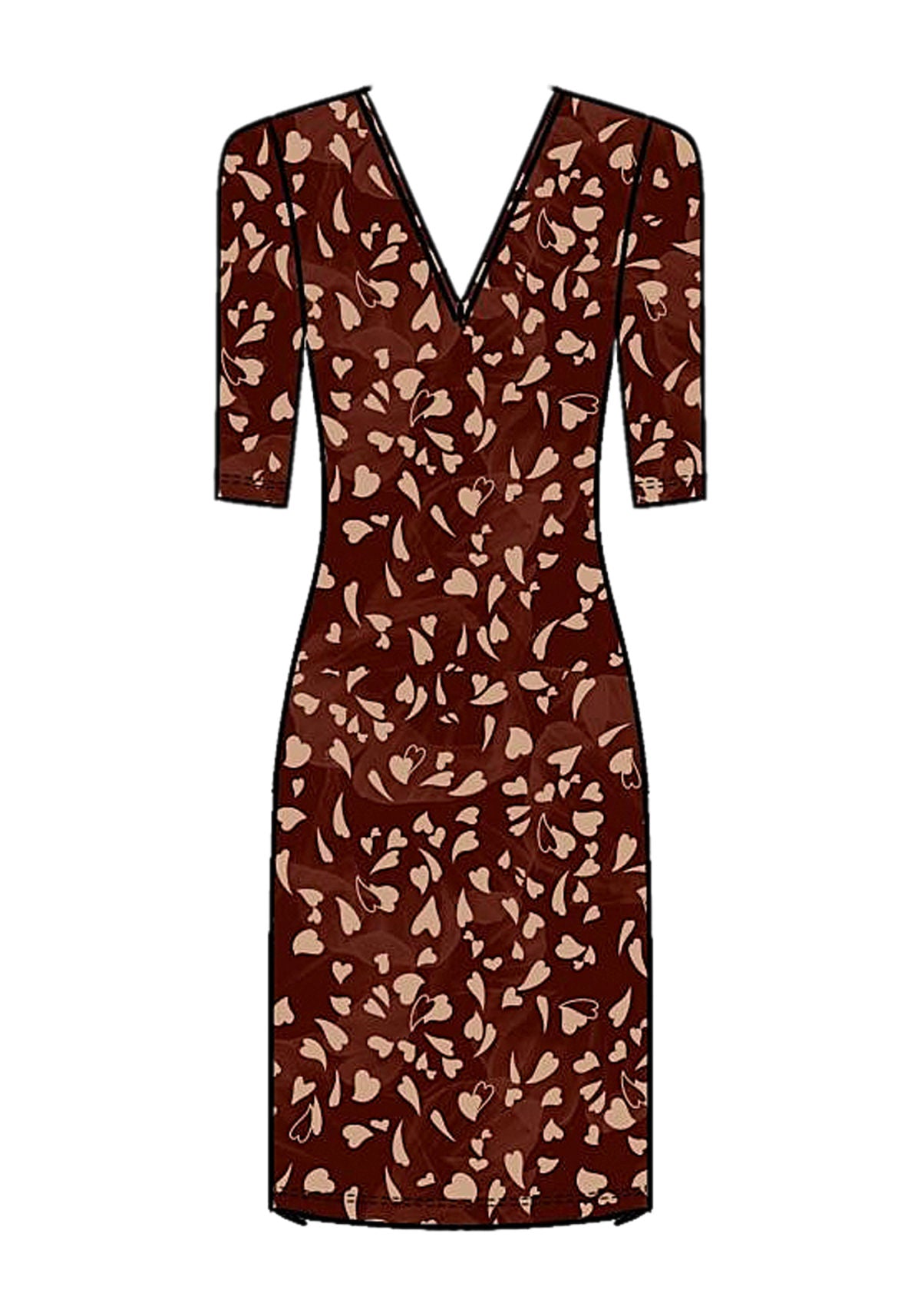Vestido Curto Estampado Em Malha Lez A Lez Feminino 9154E
