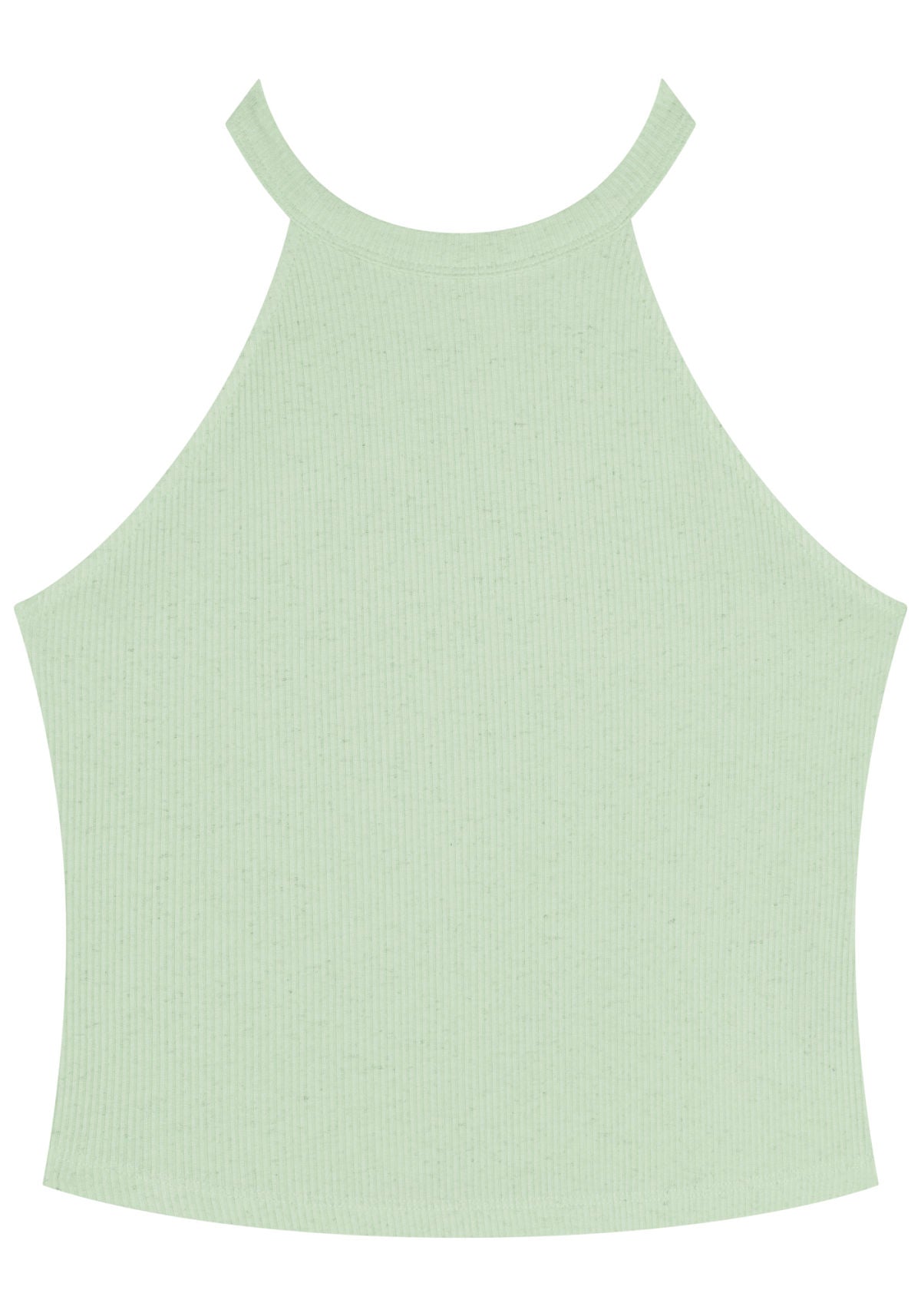 Blusa Curta Com Gola Redonda Lez A Lez Feminino 5077E
