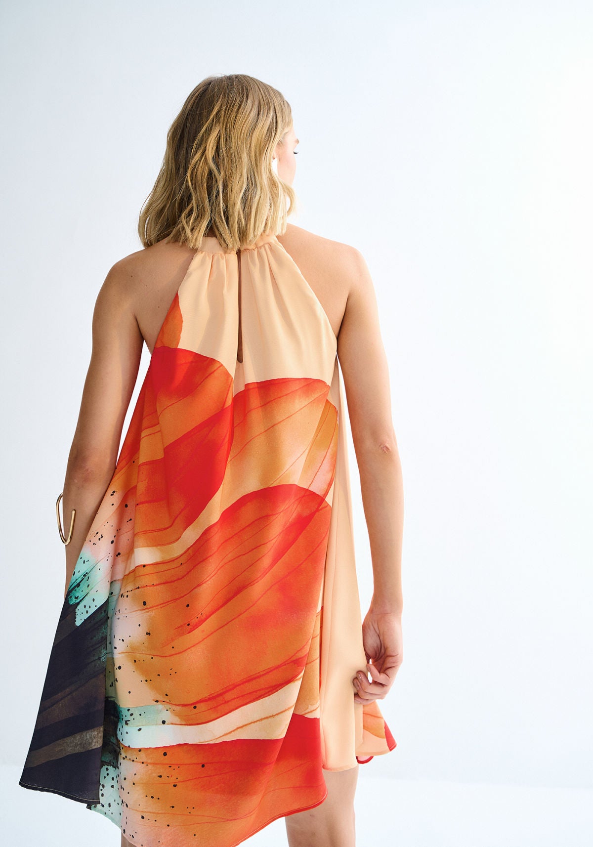 Vestido Curto Amplo com Estampa Lez A Lez Feminino 3222E