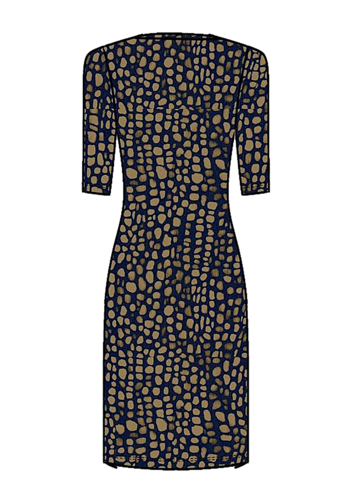 Vestido Curto Estampado Em Malha Lez A Lez Feminino 9154E