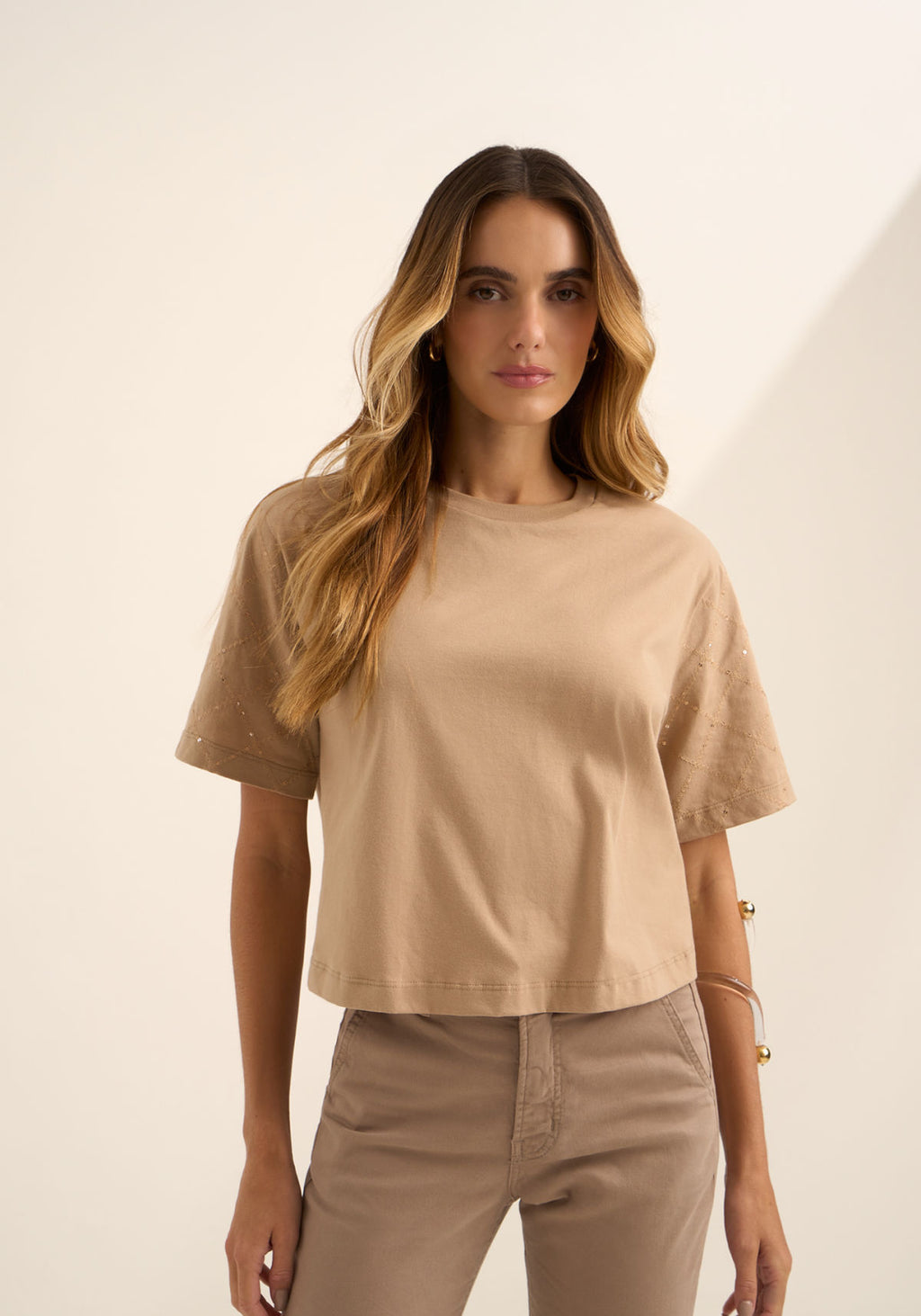 Blusa Em Algodão Penteado Lez A Lez Feminino 9482E