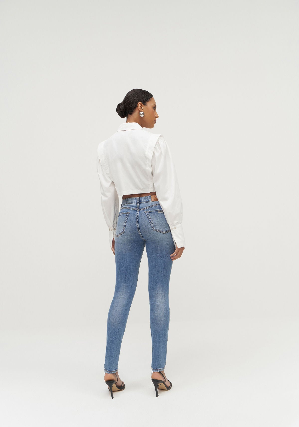 Calça Jeans Skinny Estonada Lez A Lez Feminino 2179L