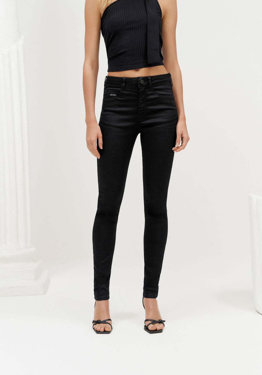 Calça Sarja Skinny com Cintura Alta Lez A Lez Feminino 2162L