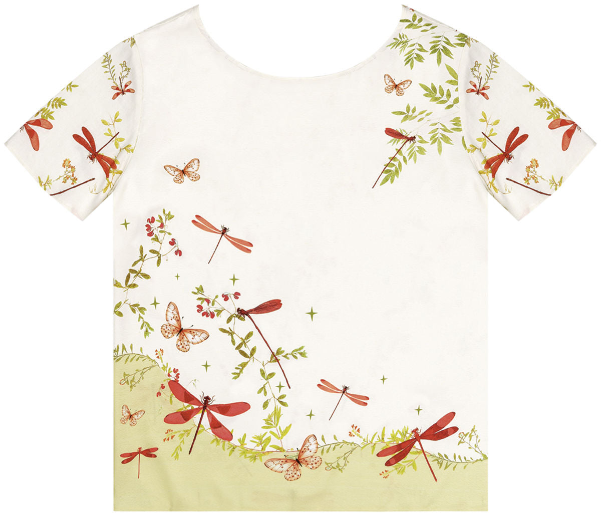 Blusa Manga Curta em Tecido Plano Lez A Lez Feminino 7274L