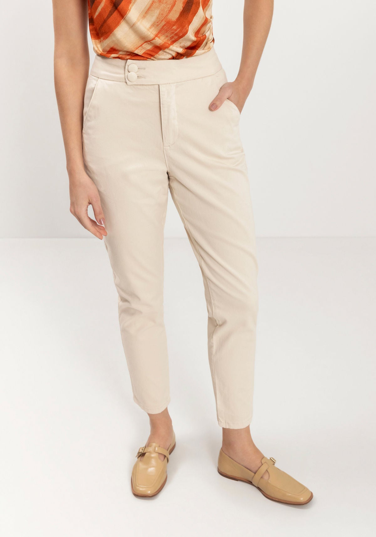 Calça Mom Comfort Com Abotoamento Lez A Lez Feminino 1526E