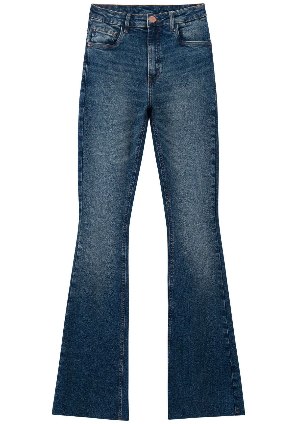 Calça Jeans Boot Cut De Cintura Lez A Lez Feminino 1041E