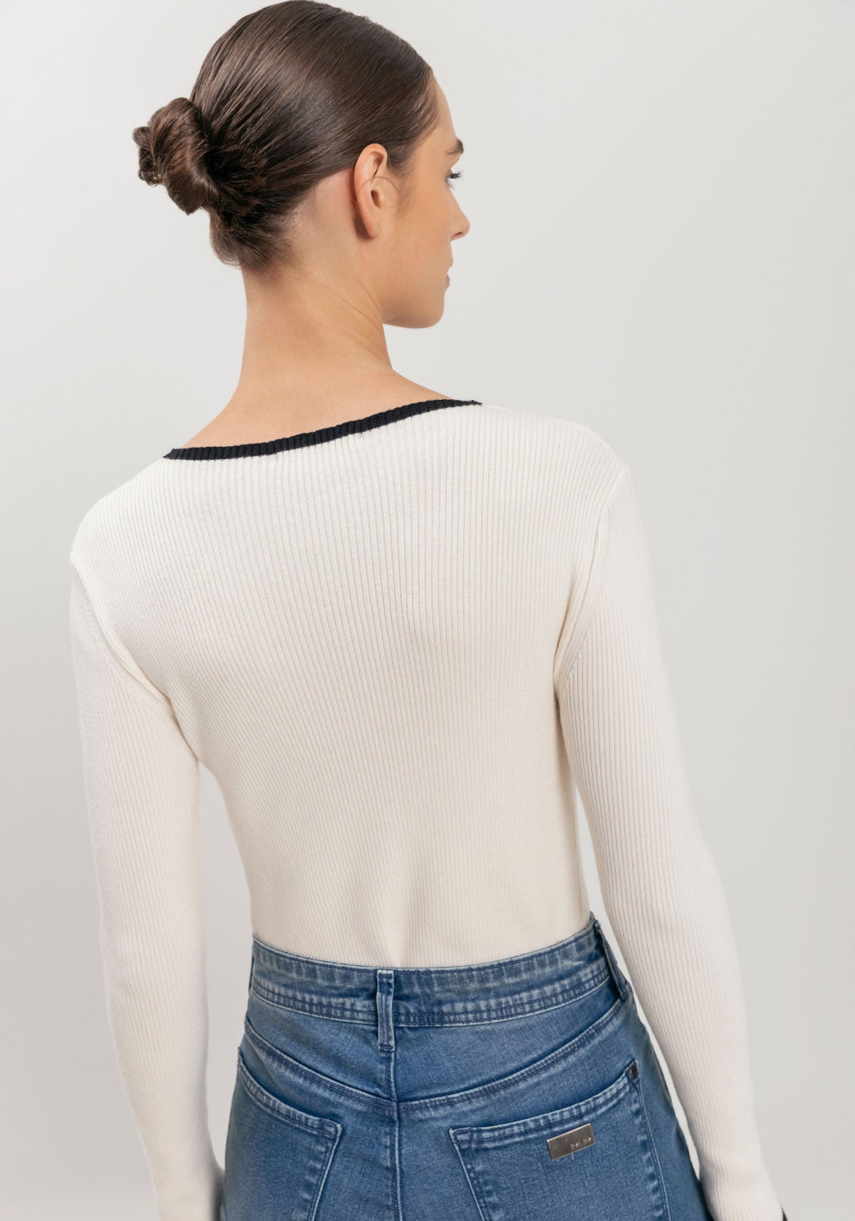Blusa De Mangas Longas Justa Lez A Lez Feminino 9023E