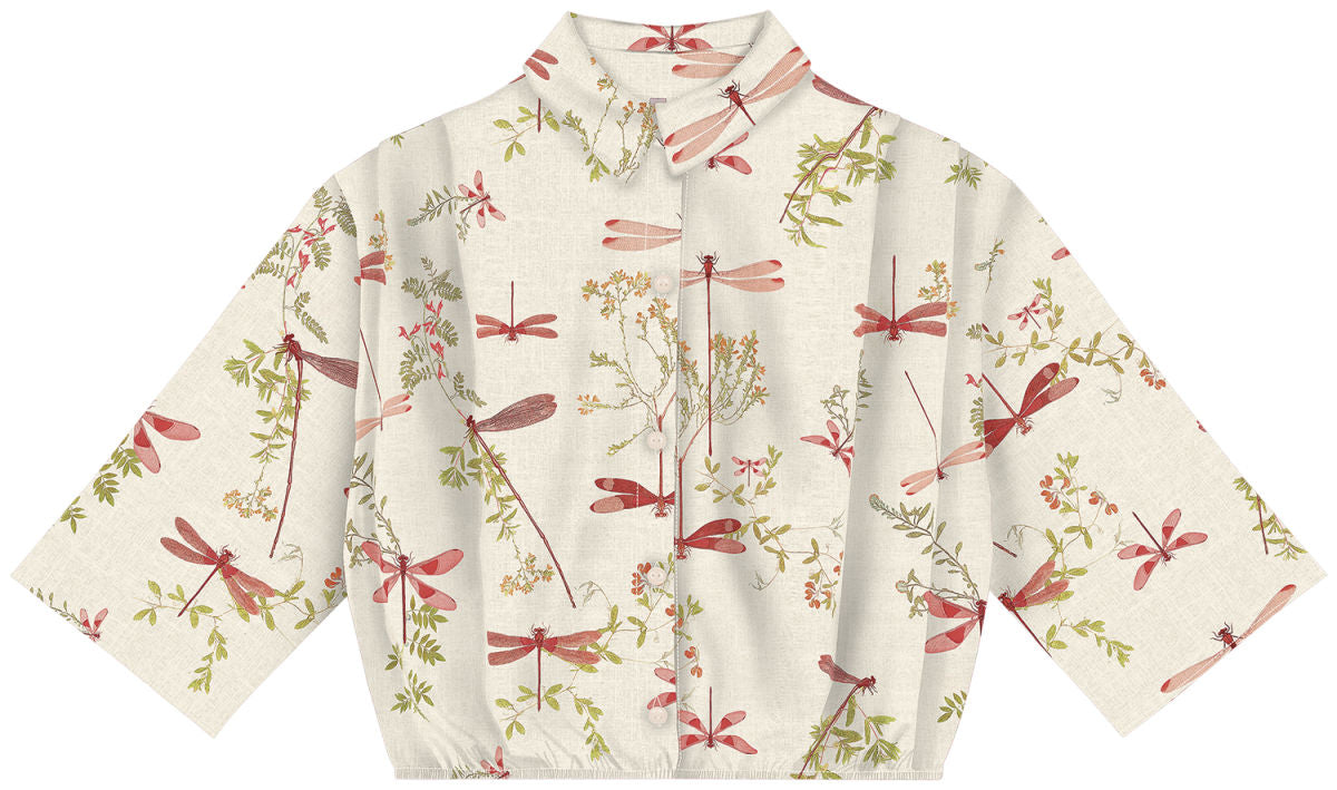 Camisa Cropped em Viscose Lez A Lez Feminino 7345L