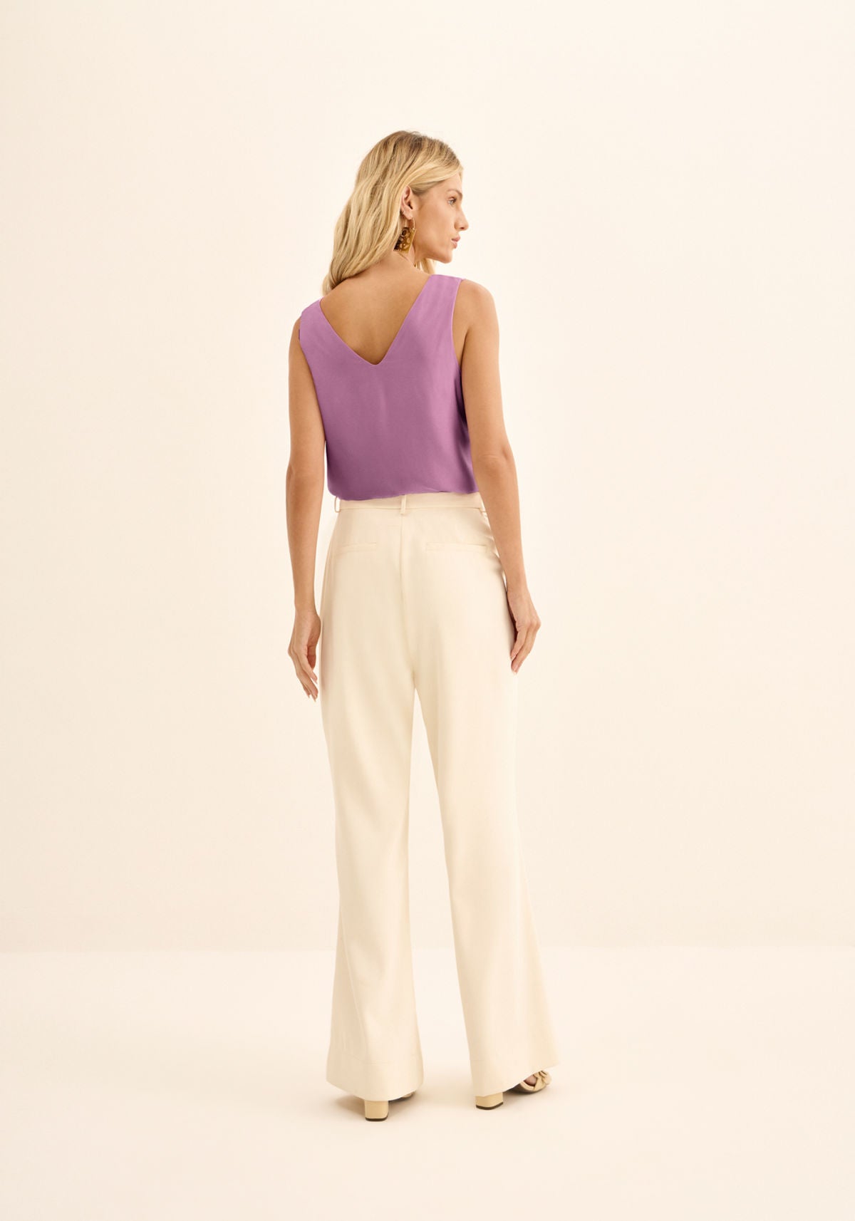 Calça Reta Com Cintura Média Lez A Lez Feminino 9467E