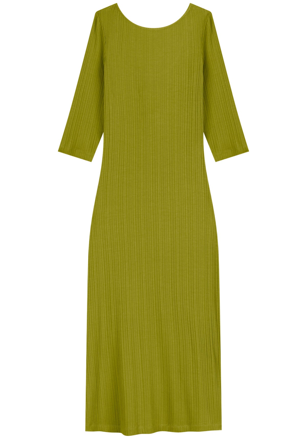 Vestido Midi Em Malha Canelada Lez A Lez Feminino 7267E