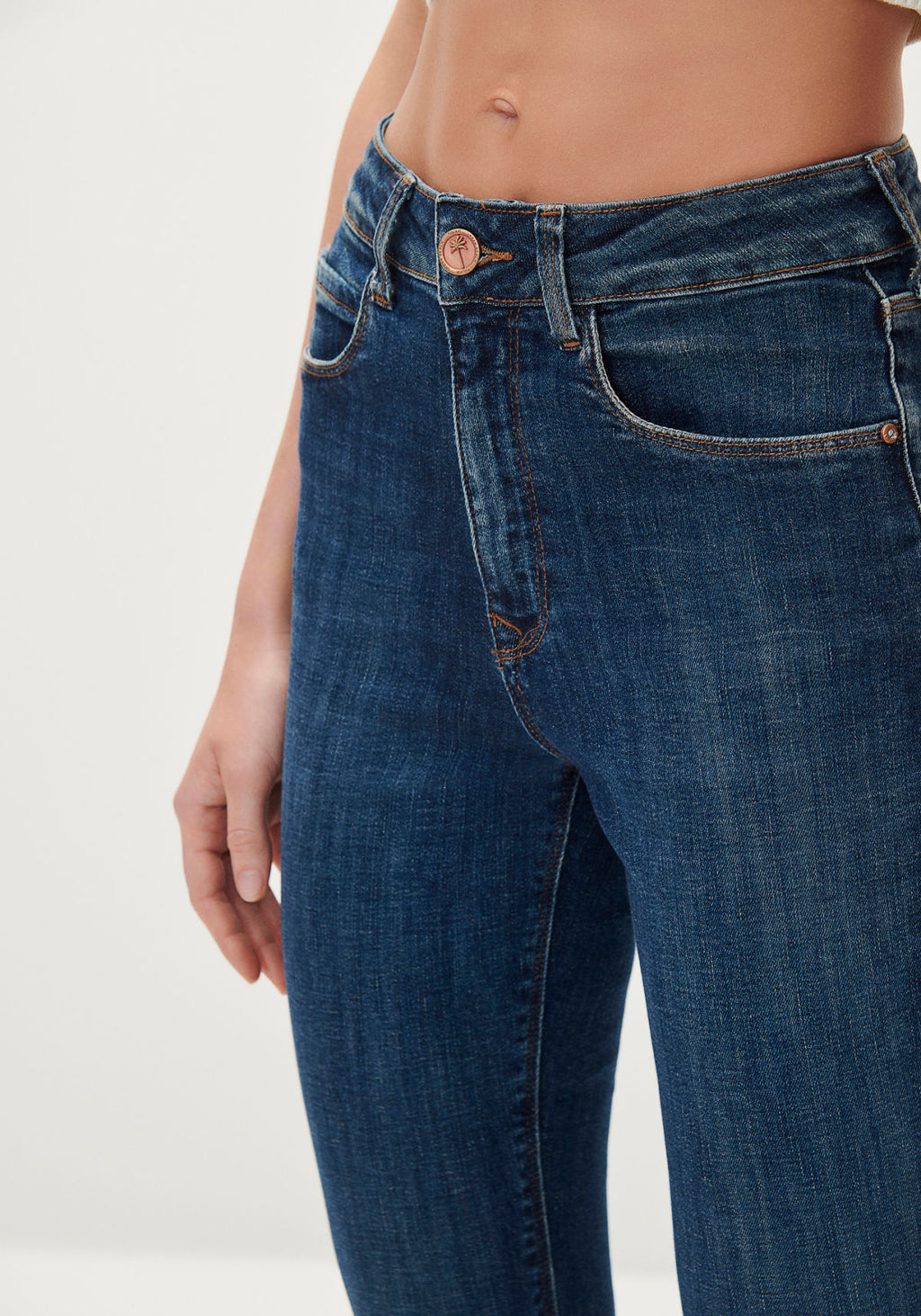 Calça Jeans Skinny Escura Lez A Lez Feminino 7923L