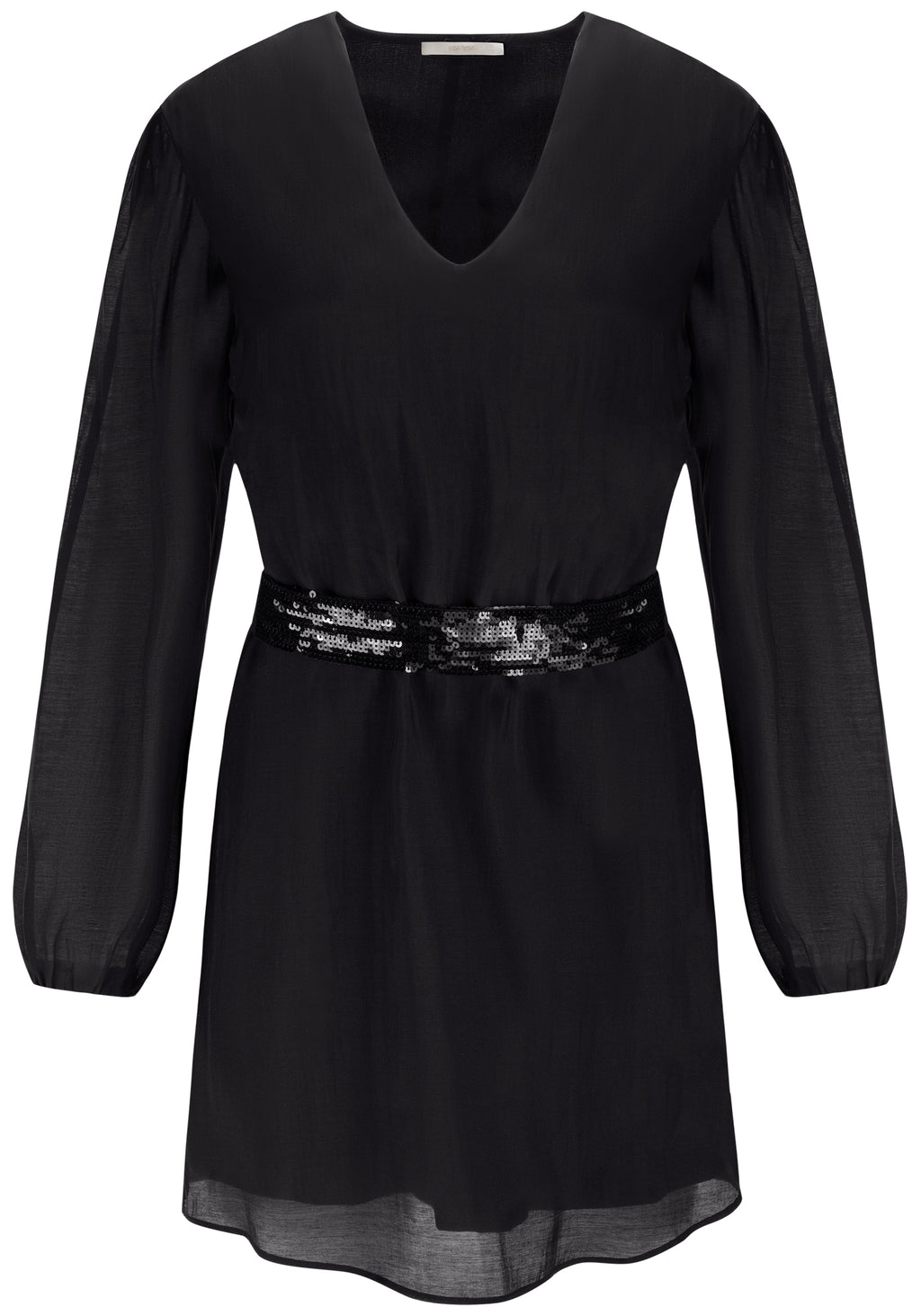 Vestido Curto Manga Longa com Cinto Lez A Lez Feminino 6956L