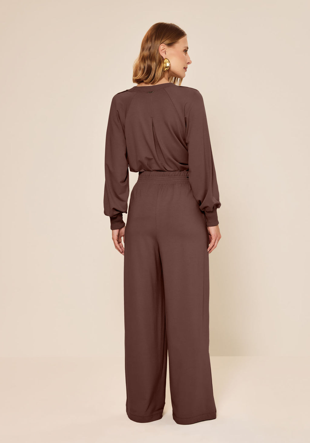 Calça Pantalona Cintura Alta Moletom Lez A Lez Feminino 7478