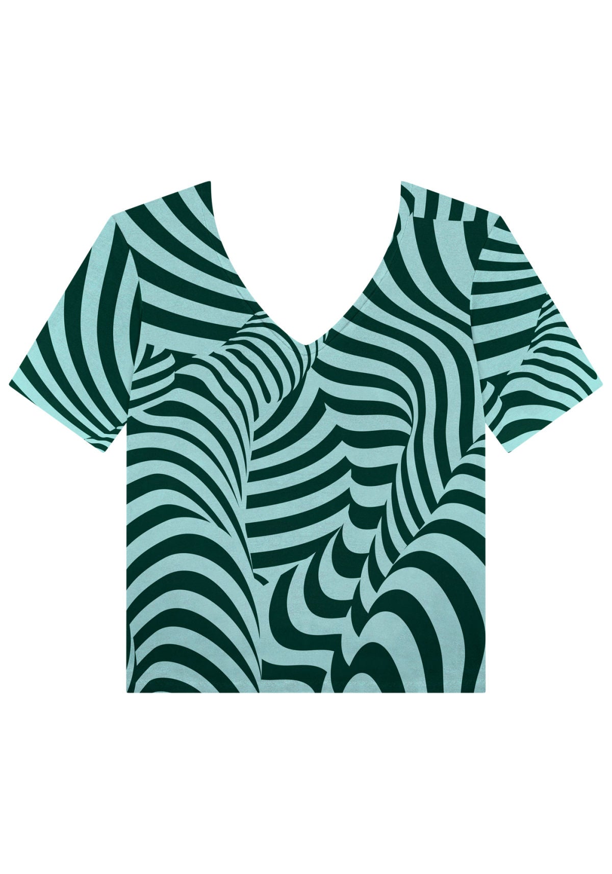Blusa Estampada Em Malha De Viscose Lez A Lez Feminino 7556E