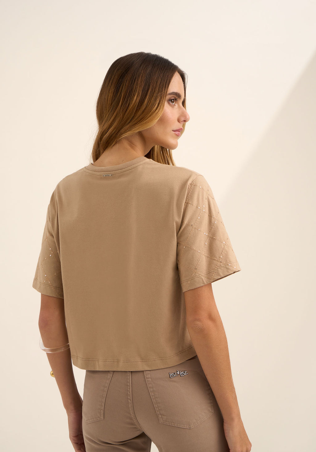 Blusa Em Algodão Penteado Lez A Lez Feminino 9482E