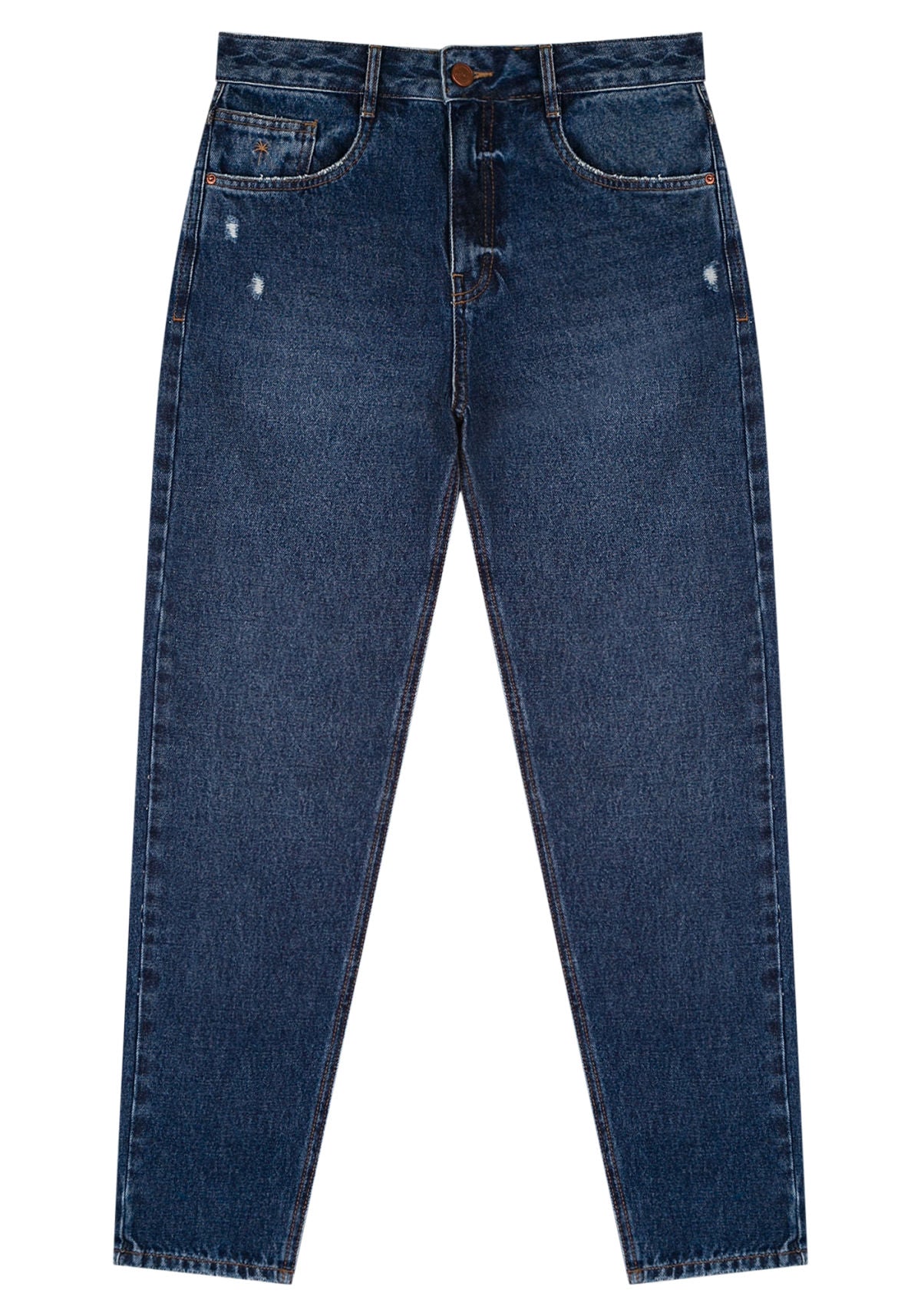 Calça Mom Jeans Com Cintura Alta Lez A Lez Feminino 1527E