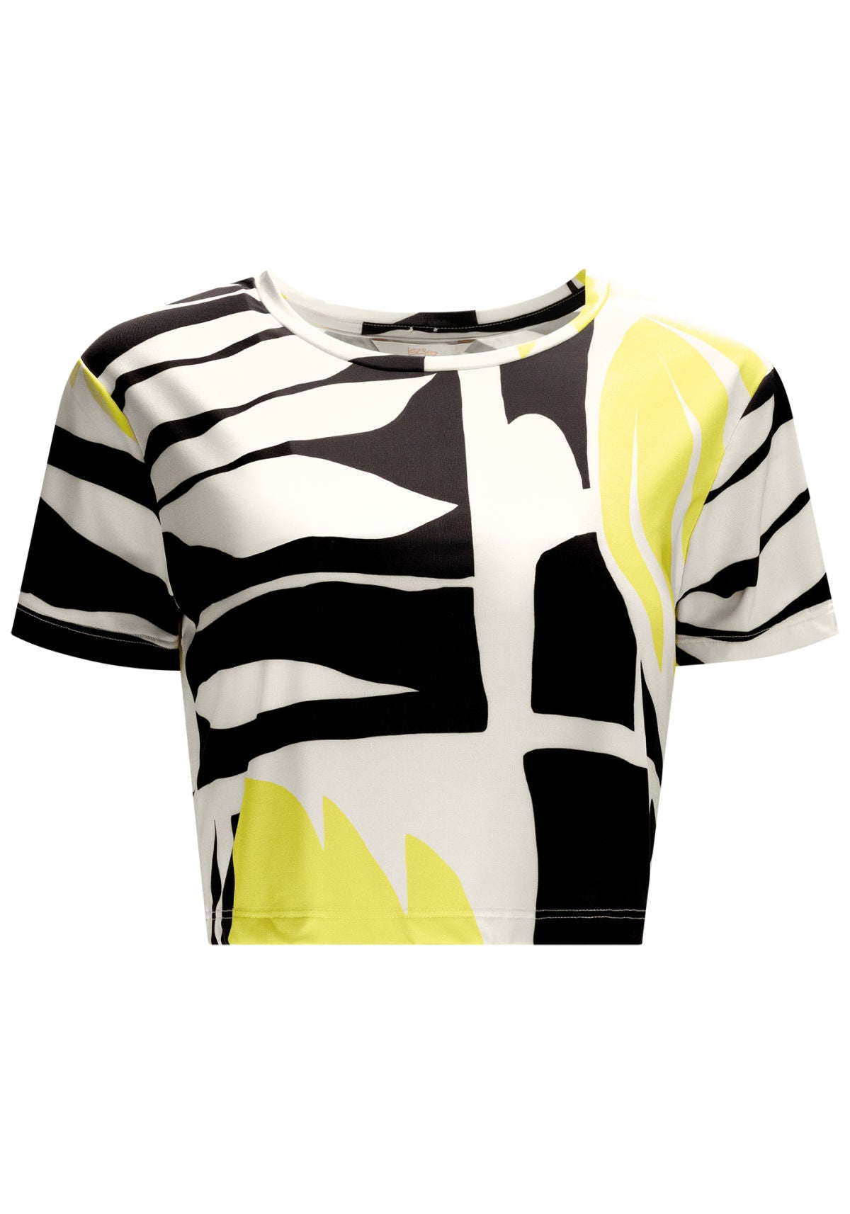 Blusa Cropped Manga Curta em Malha Lez A Lez Feminino 7673L
