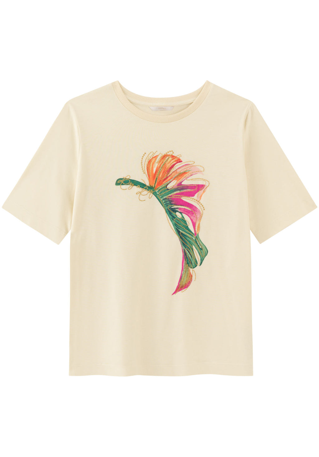 T-shirt Estampada Com Mangas Curtas Lez a Lez Feminino 7758E