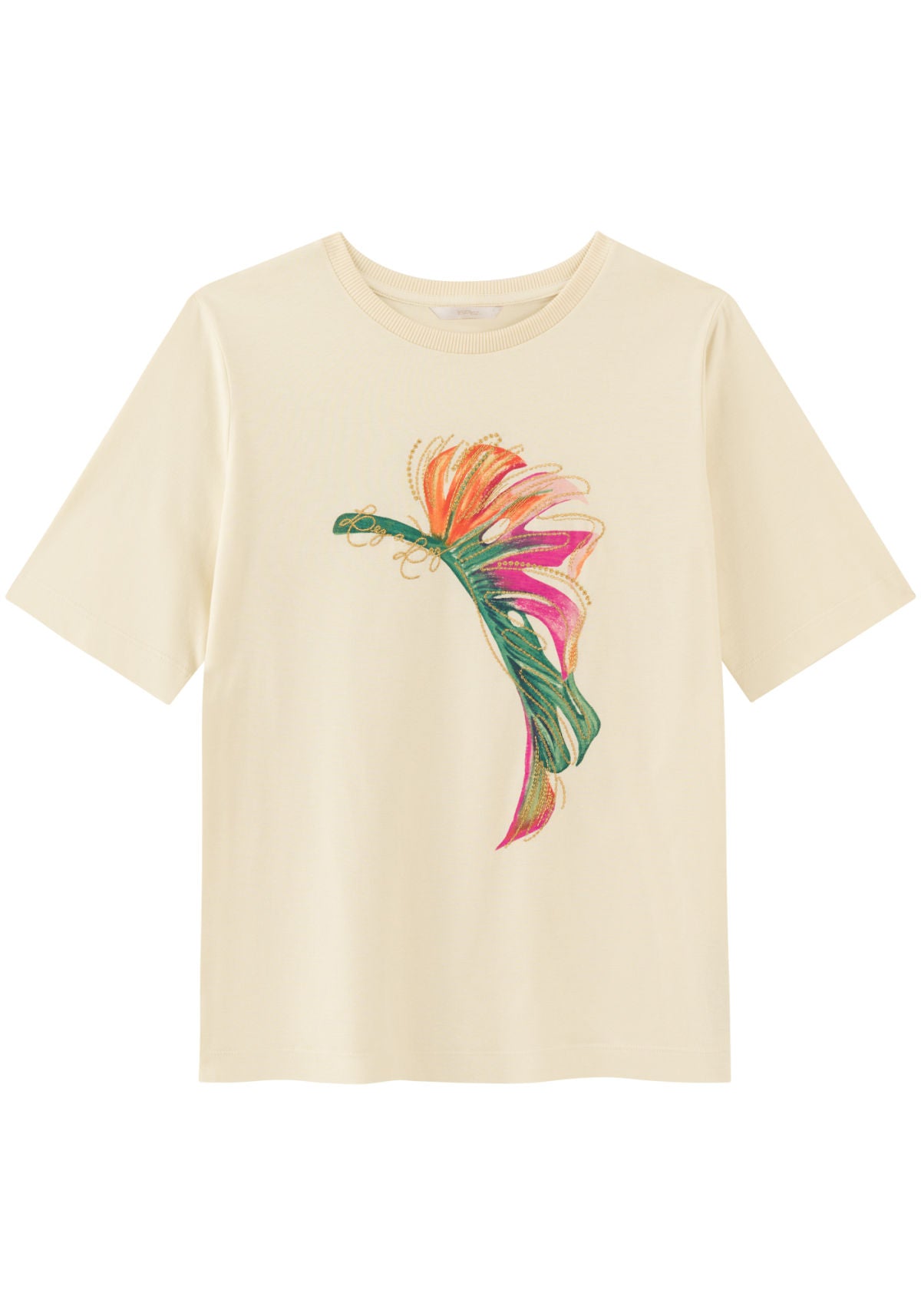 T-shirt Estampada Com Mangas Curtas Lez a Lez Feminino 7758E
