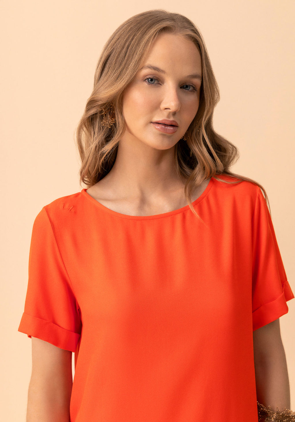 Vestido Curto Básico De Mangas Lez A Lez Feminino 5324E