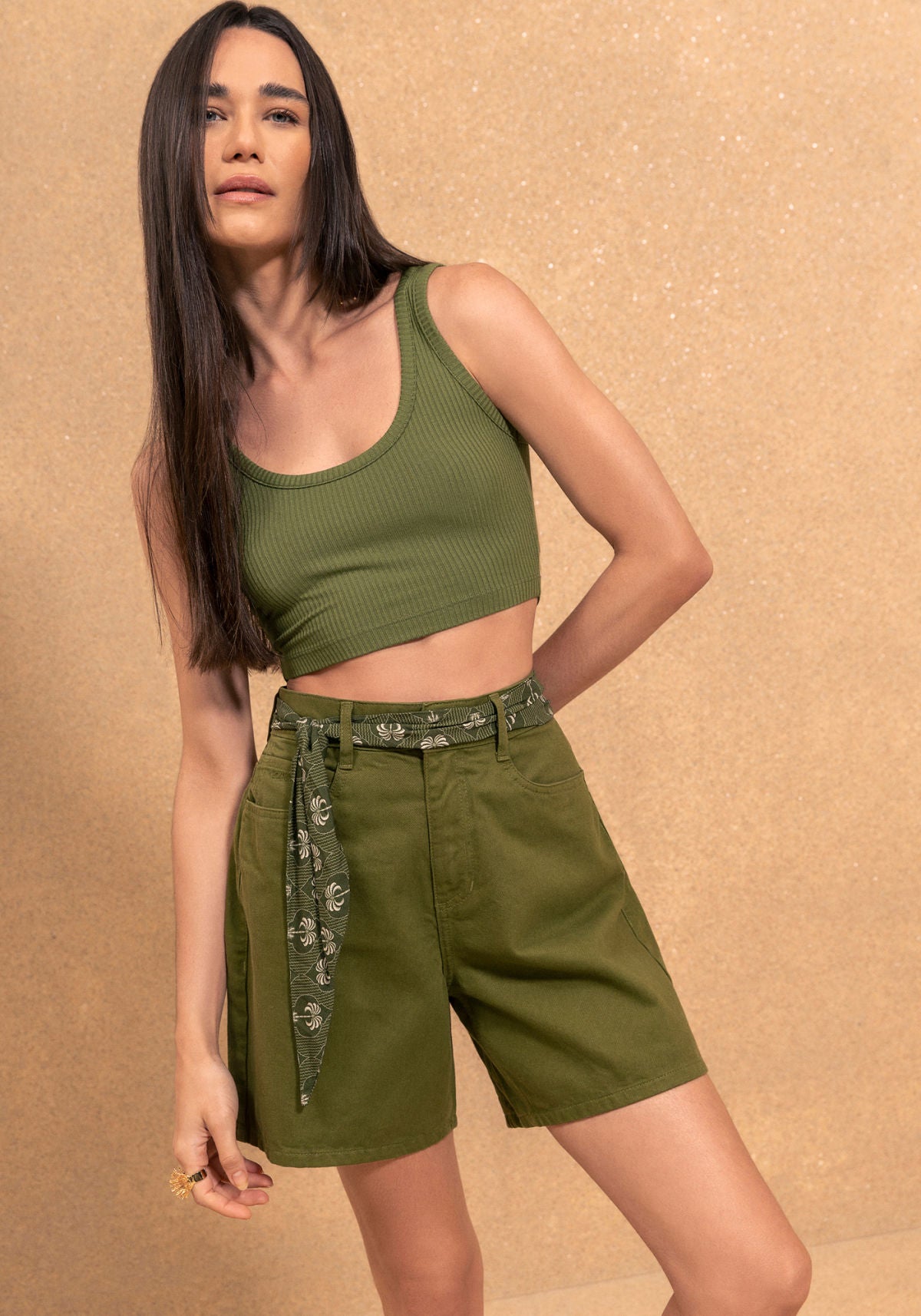 Blusa Top De Alças Em Malha Lez A Lez Feminino 5061E