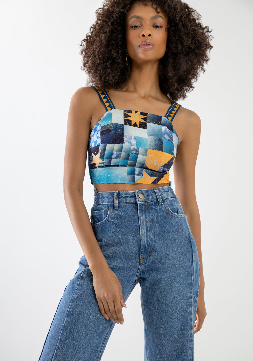 Calça Jeans Wide Leg com Cós Lez A Lez Feminino 5374L
