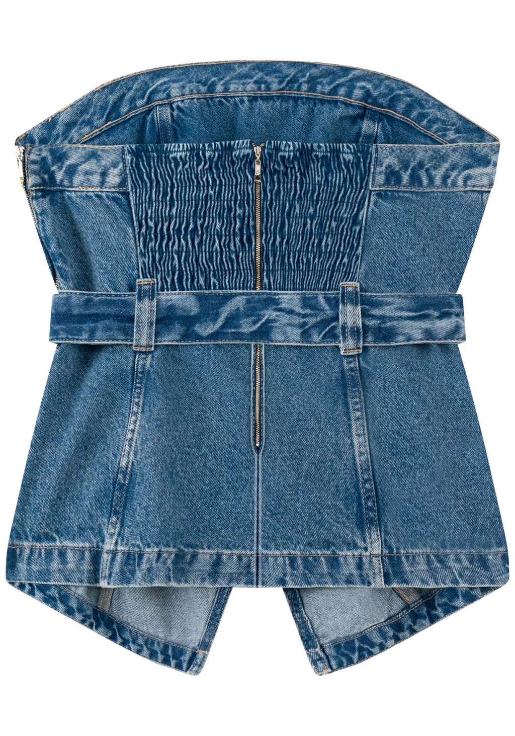 Top Jeans Sem Alças Com Cinto Lez A Lez Feminino 1021E