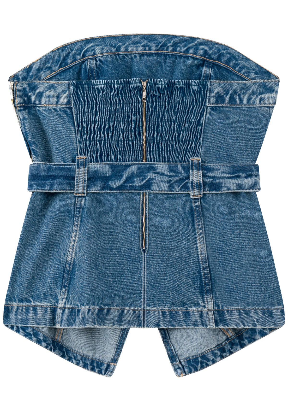 Top Jeans Sem Alças Com Cinto Lez A Lez Feminino 1021E