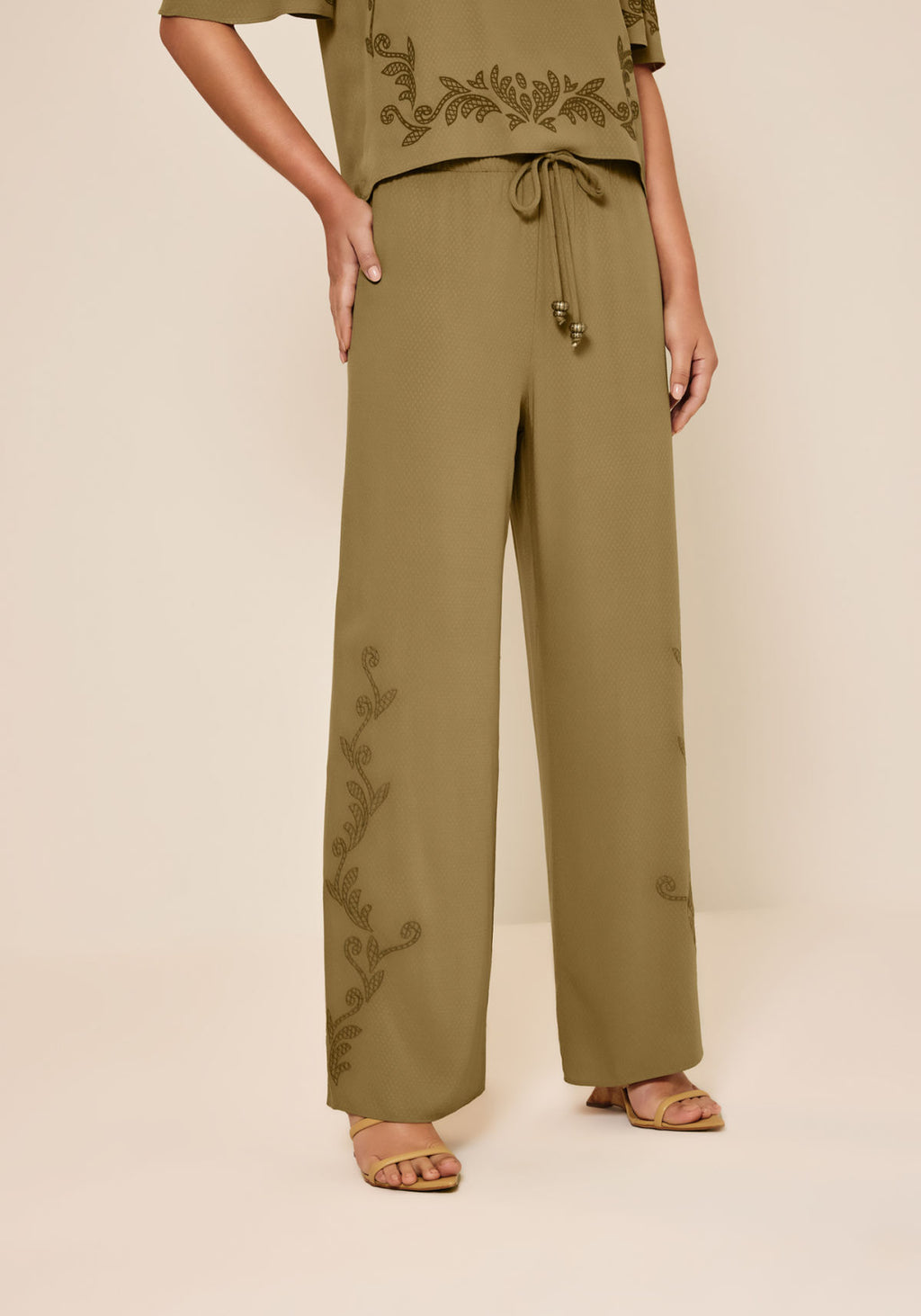Calça Reta De Cintura Média Lez A Lez Feminino 7813E