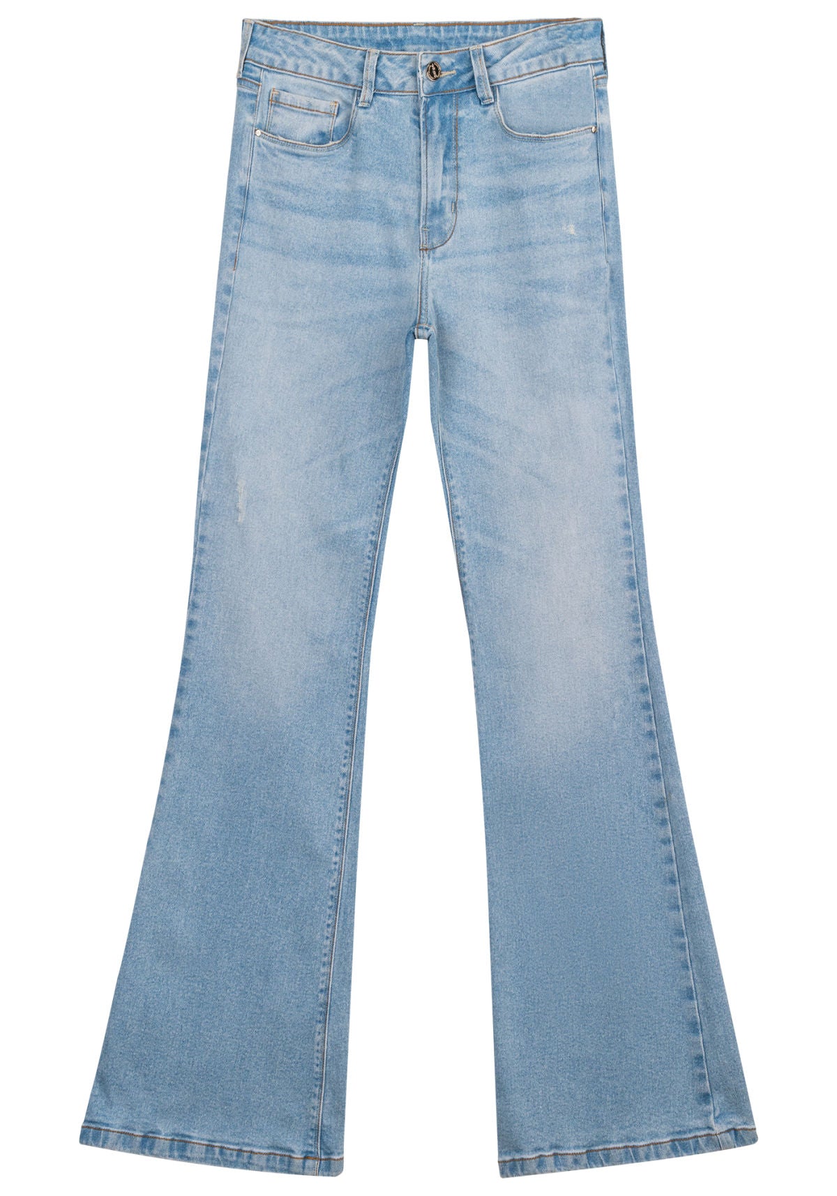 Calça Jeans Flare Estonada Lez A Lez Feminino 7894L