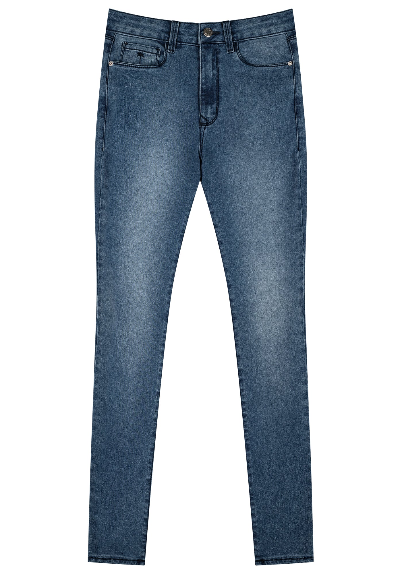 Calça Jeans Skinny com Cintura Alta Lez A Lez Feminino 2692L
