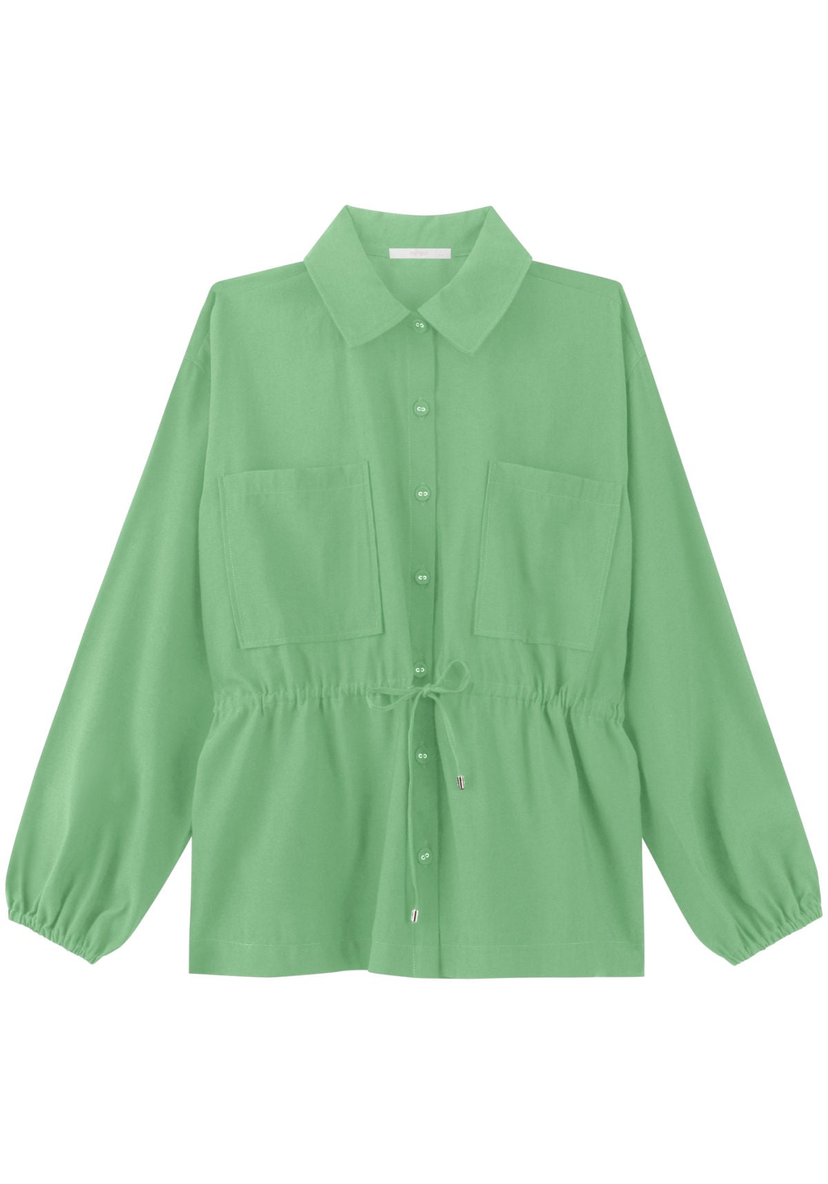 Parka De Mangas Longas Com Gola Lez A Lez Feminino 8066E