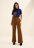 T-shirt Com Gola Em Malha Liocel Lez a Lez Feminino 9477E