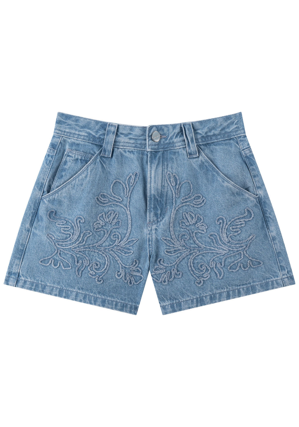 Shorts Jeans De Cintura Média Lez A Lez Feminino 0153E