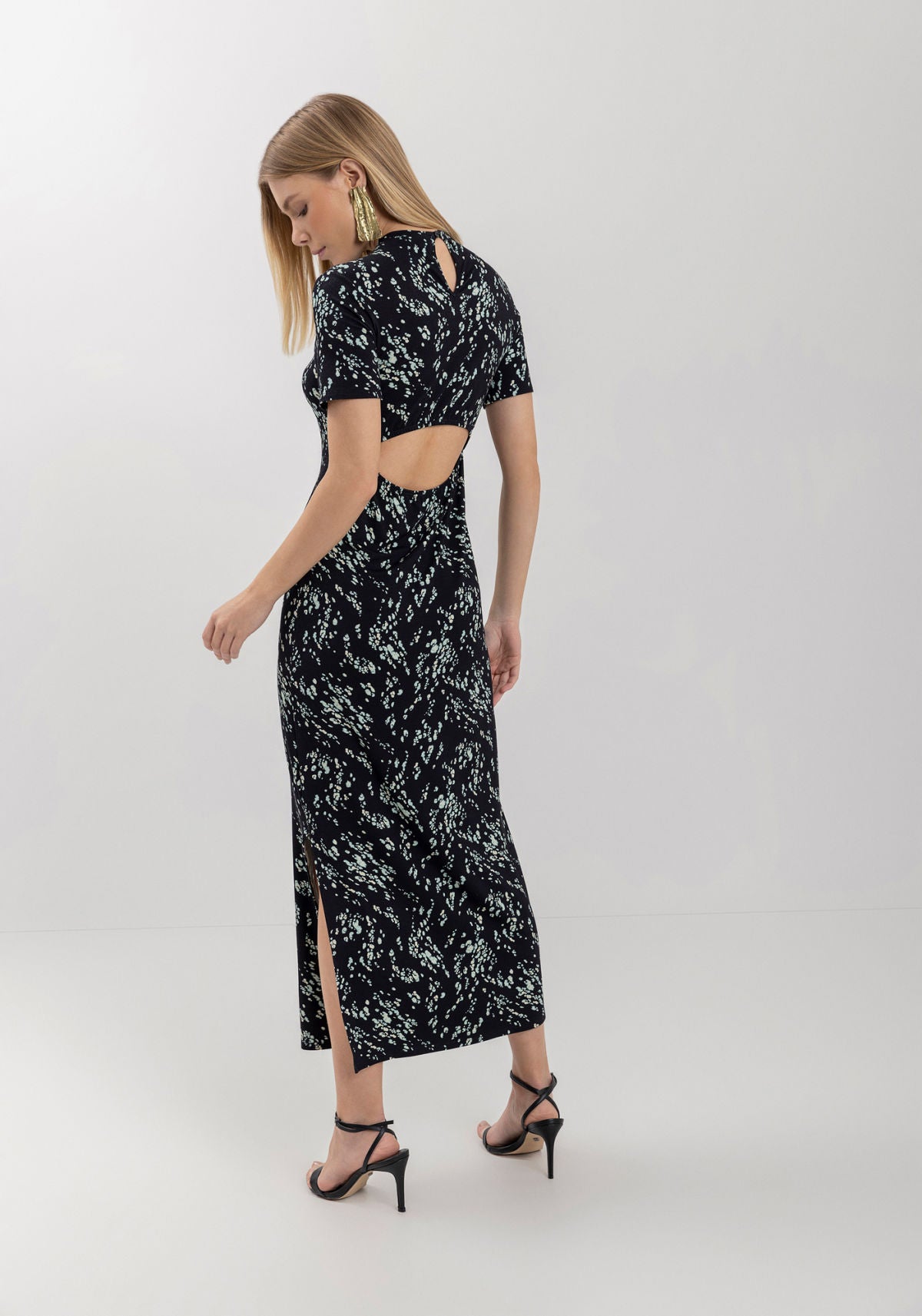 Vestido Midi Chá Moletom em Viscose Lez A Lez Feminino 7279E