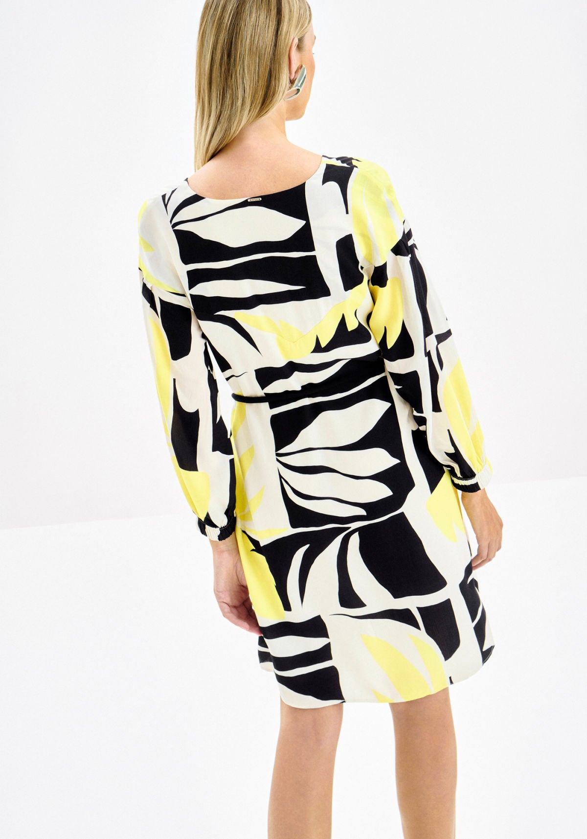 Vestido Curto Manga 3/4 com Cinto Lez a Lez Feminino 6942L