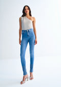 Calça Jeans Skinny Cintura Alta Lez A Lez Feminino 0033E