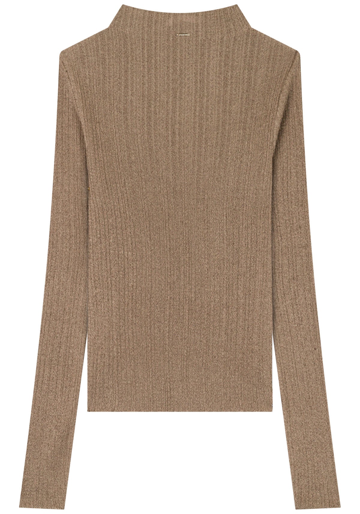 Blusa Manga Longa Tricô Fio Lurex Lez a Lez Feminino 7338E