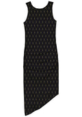 Vestido Midi Assimétrico Estampado Lez A Lez Feminino 9253E