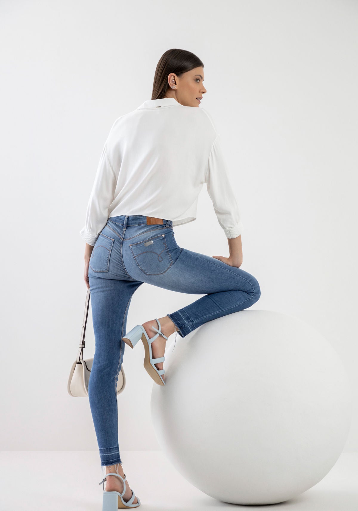 Calça Jeans Skinny Cropped Every Lez A Lez Feminino 5321L