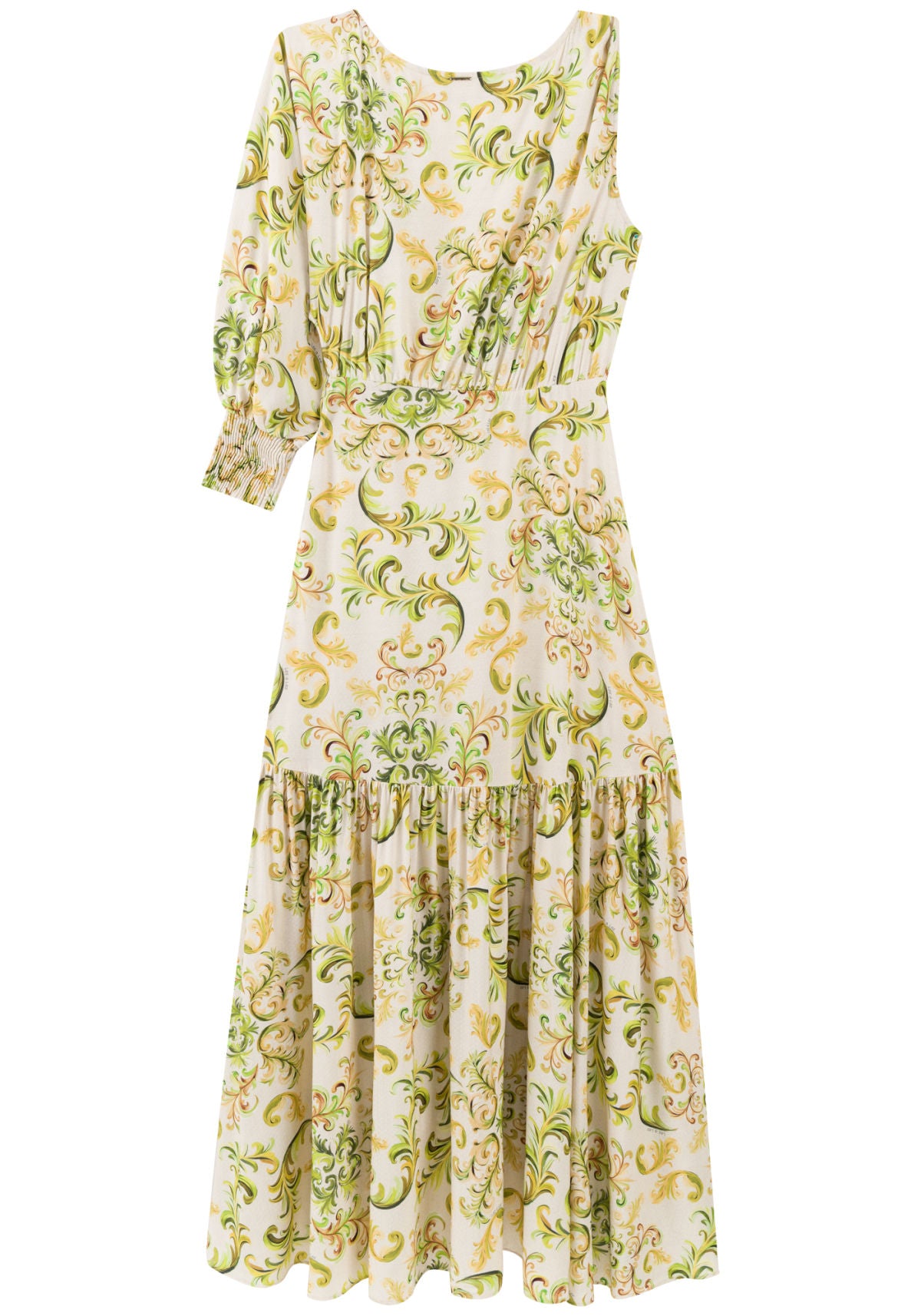 Vestido Longo Com Manga Única Lez A Lez Feminino 7743E