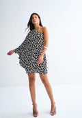 Vestido Curto Amplo Um Ombro Só Lez A Lez Feminino 3223E