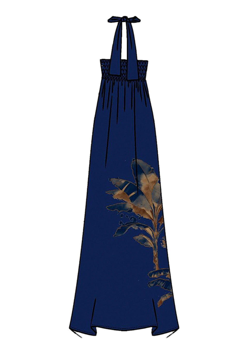 Vestido Longo Frente Única Estampado Lez A Lez Feminino 9567