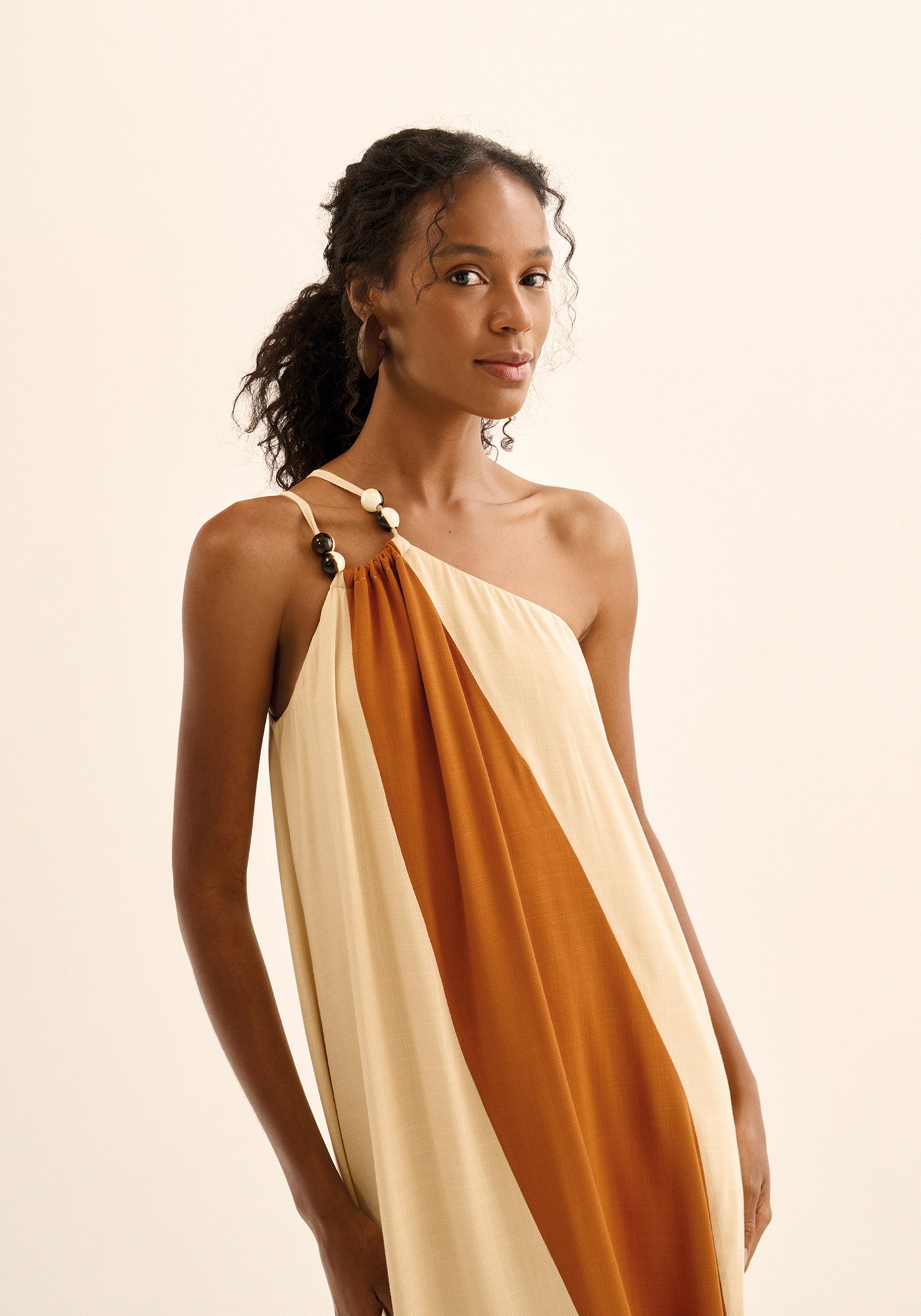 Vestido Longo De Um Ombro Só Lez a Lez Feminino 5834e