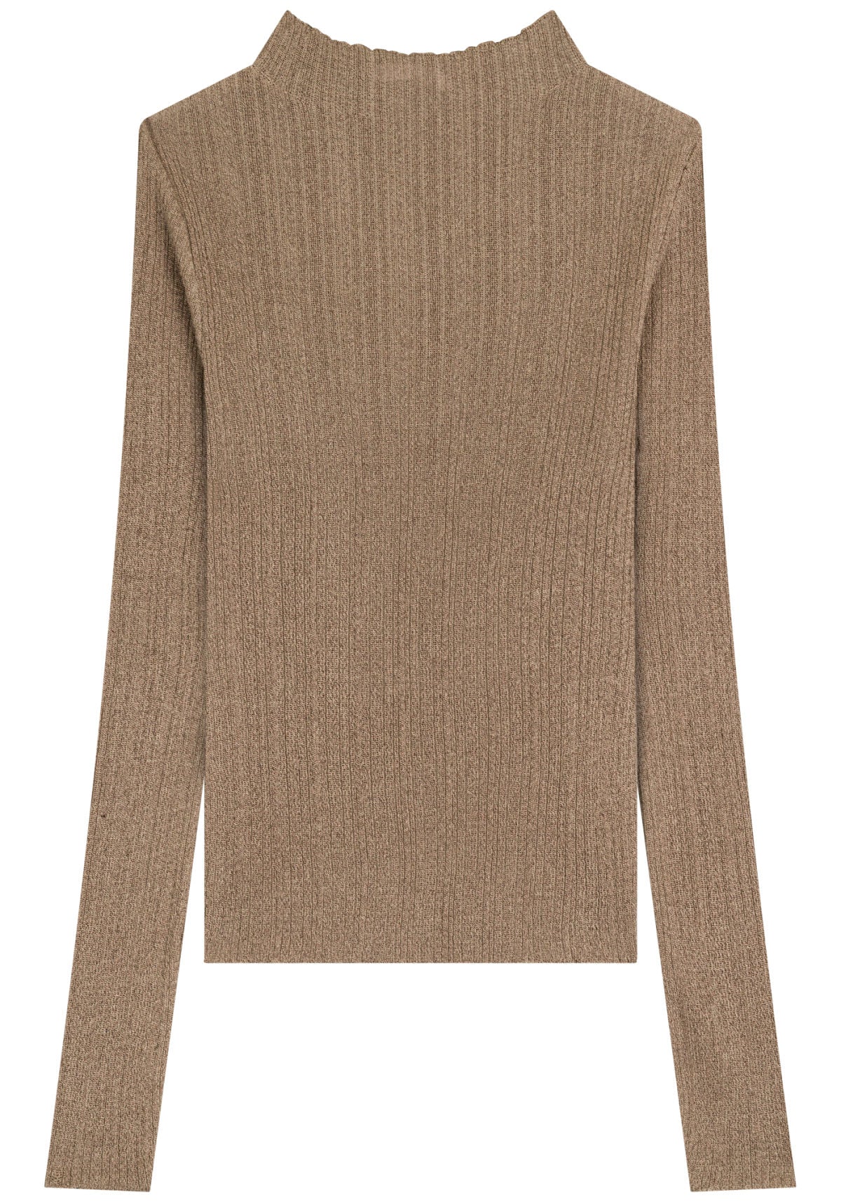 Blusa Manga Longa Tricô Fio Lurex Lez a Lez Feminino 7338E